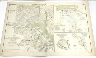 Antique Civil War Map Defenses Of Washington 1861 Northeastern Virginia