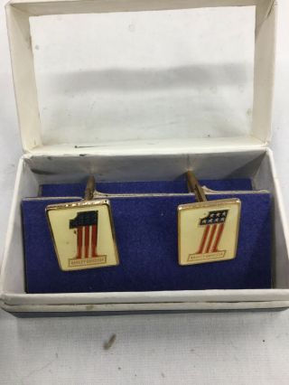 Harley Davidson Number One 1 Vintage Collectable Cuff Links 70’s