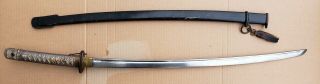 Imperial Japanese Army Ww2 Type 95 Nco Sword W/ Scabbard Matching Serial S