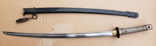 Imperial Japanese Army WW2 Type 95 NCO Sword w/ Scabbard Matching Serial s 2