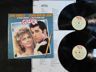 Grease John Travolta/olivia Newton - John Us Soundtrack Vinyl 2 - Lp Set