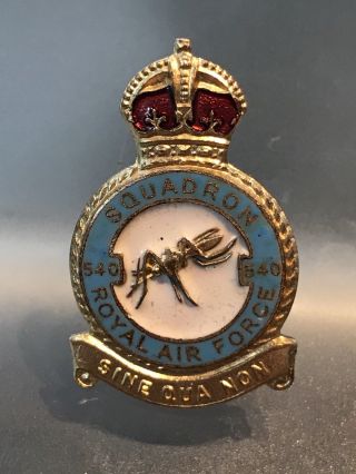Raf No.  540 Squadron Pin,  Mosquitoes,  Ww2,  Scarce,