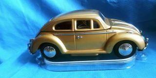Vintage 1960’s Gold Volkswagen Beetle Car Musical With Decanter Bar