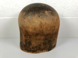 Antique Hat Wood Form Mould Block
