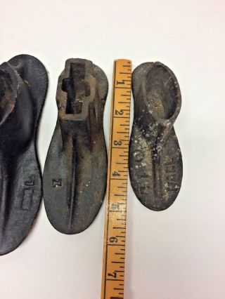 7 Shoe Lasts Antique Cast Iron Form Repair Cobbler Shoemaker Mold Tool Art Decor 2