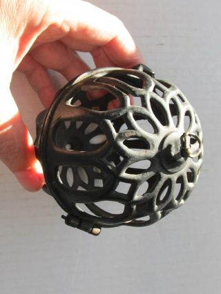 Antique Authentic Cast Iron String / Twine Holder Dispenser Ball