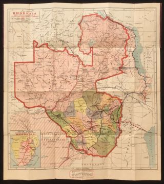 C.  1910 Rhodesia Under The Administration Of The British South Africa Company Map