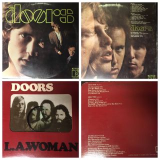 The Doors Albums Lp Vinyls 12 " Records 33rpm - - - $16 Or B.  O.  /each Album