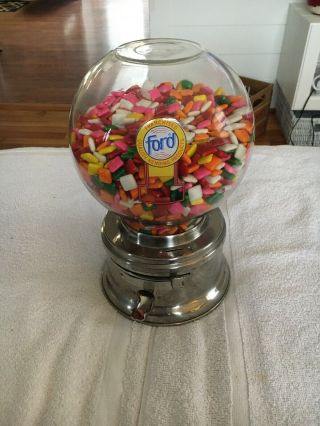 Vintage Ford 10 Cent Gumball Machine Collectors Piece
