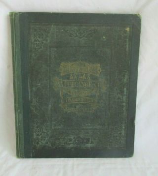 Antique 1878 Historial Atlas Of Tippecanoe County Indiana