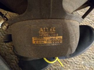Altec Lansing 603 - B Speaker 8 Ohm Vintage Needs Recone 3