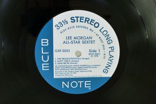 LEE MORGAN SEXTET ALL - STAR BLUE NOTE GXF - 3023 Japan VINYL LP 2