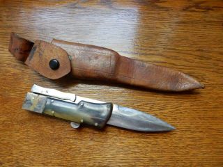 Awesome Wwii German Folding Bowie Fighting Knife