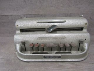 Vintage David Abraham Perkins Brailler Typewriter Howe Press
