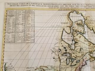 1720 Chatelain Map Colonial America United States Canada Texas Antique 2