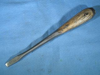 Vintage Wood Clad Perfect Handle Screwdriver 8 " Long 5/16 " Tip Made In Germany