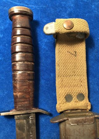 ULTRA RARE WW2 US M3 RCCO 1943 BLADE DATE TRENCH / FIGHTING KNIFE ROBESON 2