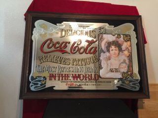 25x36 Vintage Delicious Coca - Cola The Most Refreshing Drink In The World Framed.