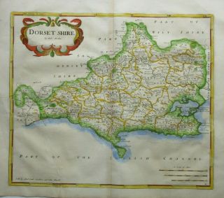 Antique Map Of Dorset By Robert Morden 1753