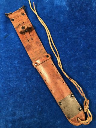Very Rare Ww2 Us M6 L&c Sheath For Us M3 Trench Fighting Knife Wwii