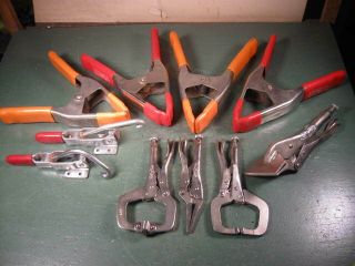 Old Woodworking Tools Fine Clamps Group Several Types Shop Ready