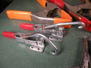 OLD WOODWORKING TOOLS FINE CLAMPS GROUP SEVERAL TYPES SHOP READY 2