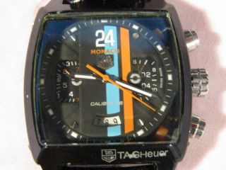 Vintage Tag Heuer Style Chronograph Mens Watch Caliber 66 Automatic - Monaco 24