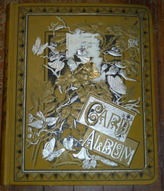 Antique Victorian Scrapbook Album Advertising Cards Holiday Diecut Scrap FULL 2