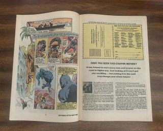 Jungle Action 6 (1973) : Key Issue: 1st appearance Eric Killmonger 3