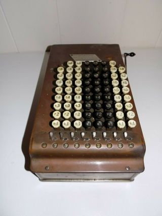 Vintage Felt & Tarrant Mfg Comptometer Adding Machine Calculator