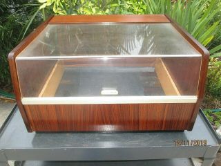 Vintage Garrard Lab 80 Rosewood Plinth W/dust Cover Turntable Record Player Uk