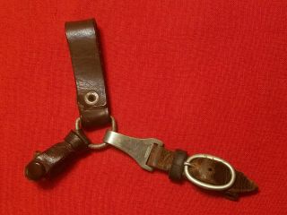 Ww2 German Early Sa Brown 3 - Piece Dagger Hanger