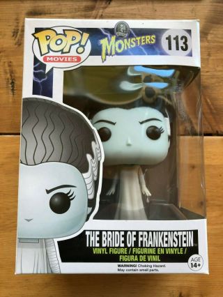 Funko Pop Movies 113 Bride Of Frankenstein Universal Monsters Vaulted
