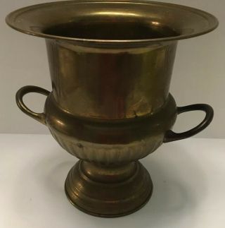 Vintage Brass Wine / Champagne Cooler Or Ice Bucket,  Leonard,  Bpms,  Made In India