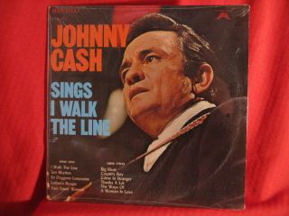Johnny Cash Sings I Walk The Line Country Stereo Share Lp Record Scarce
