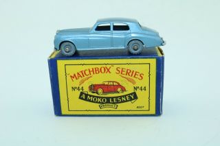 Matchbox Lesney No 44a Rolls Royce Silver Cloud - Made In England - Boxed