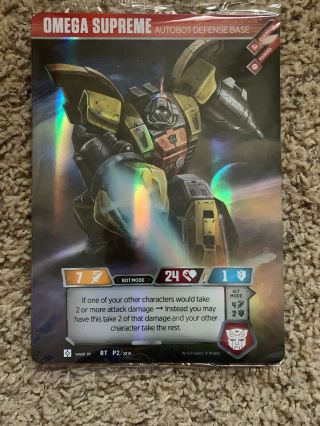 Transformers Tcg Autobot Omega Supreme Xl Card Loot Crate Exclusive Ccg Wotc