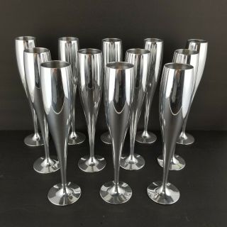 Nambe Studio Champagne Flute Set Of 4 Or More Aluminum Wedding Years