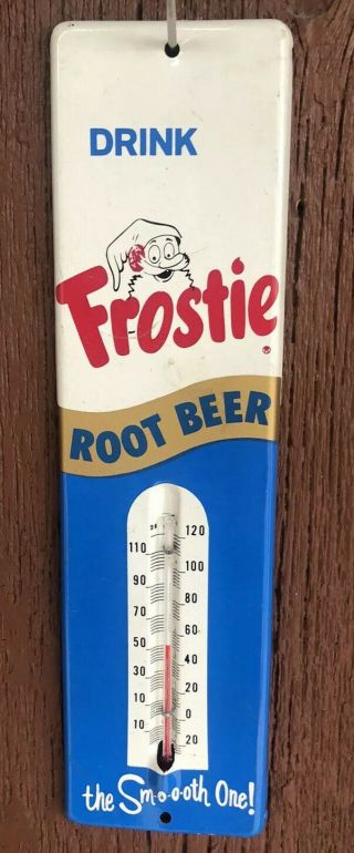 Frostie Root Beer Thermometer 1950s Rare Near Ships In Usa