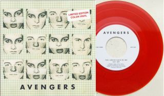 Punk The Avengers 7 " The American In Me Red Vinyl Record Store Day Sex Pistols