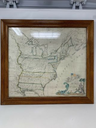 Abel Buell And Correct Map Of The United States Of North America Framed 1783
