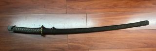 Early Imperial Japanese Army Ww2 Type 95 Nco Sword W/ Matching Scabbard