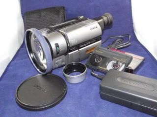 Vintage Sony Handycam Vision Hi8 Xr Video Camcorder Ccd - Trv65 W/wide End Lens