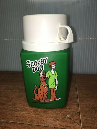 Vintage 1973 Scooby Doo Green Thermos Bottle Hanna Barbera No Stains Or Odors