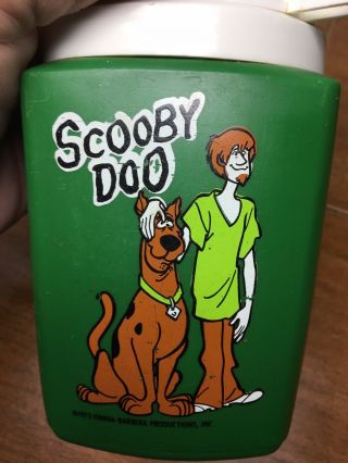 Vintage 1973 Scooby Doo Green Thermos Bottle Hanna Barbera No Stains Or Odors 2