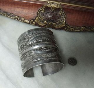 Antique Victorian Sterling Silver Heavy Rare Women 