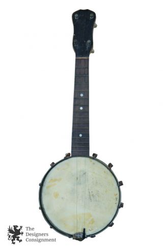 Vintage Maybell Slingerland Banjolele Banjo Ukulele Uke Four String Folk Music