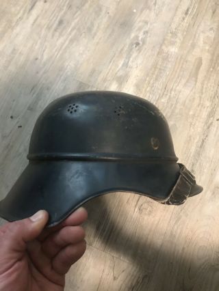Authentic German World War 2 Air Force Gladiator Helmet With Leather Lining