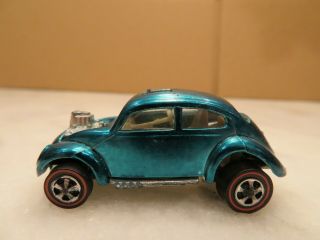 1967 Hot Wheels Redlines Custom Volkswagen Teal/blue