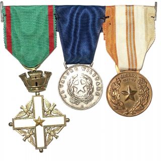 Italy Italian Medal Group Valore Valor Militare Bravery Medal Roma Rome 1944